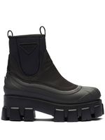 Prada Moonlith gabardine boots - Noir