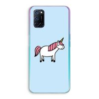 Eenhoorn: Oppo A92 Transparant Hoesje