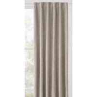 1+1 Gratis Leen Bakker - Gordijn Mara - Semi-verduisterend - 140x280 Cm (1 Stuk) - Polyester - Beige