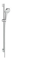Hansgrohe Croma Select S Multi glijstangset met Croma Select S Multi handdouche 90cm met Isiflex`B doucheslang 160cm wit/chroom 26570400 - thumbnail