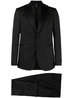 Château Lafleur-Gazin blazer boutonné à revers pointus - Noir