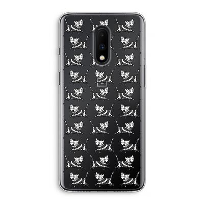 Zwarte poes: OnePlus 7 Transparant Hoesje