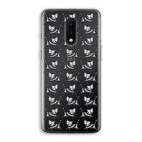 Zwarte poes: OnePlus 7 Transparant Hoesje