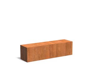 Cortenstaal sokkel 150x40x40cm.