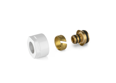 Koppelingen Meerlagenbuis Plieger Valvola 1/2" 16 mm Wit