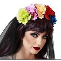 hoofdband Blommor Halloween