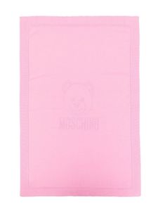 Moschino Kids couverture Toy Bear en maille - Rose