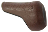 Gazelle handvatdop rechts bruin - zwarte bies Gazelle handvatdop rechts bruin - zwarte bies