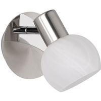 LED Wandspot - Trion Besina - E14 Fitting - Rond - Mat Nikkel - Aluminium - thumbnail