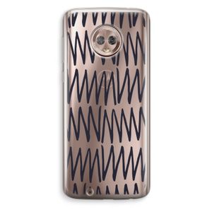Marrakech Zigzag: Motorola Moto G6 Transparant Hoesje