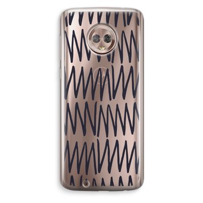 Marrakech Zigzag: Motorola Moto G6 Transparant Hoesje