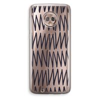 Marrakech Zigzag: Motorola Moto G6 Transparant Hoesje