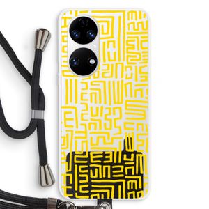 Majorelle Blue Print: Huawei P50 Transparant Hoesje met koord