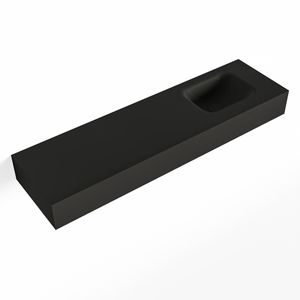 MONDIAZ LEX Urban vrijhangende solid surface wastafel 110cm. Positie wasbak rechts