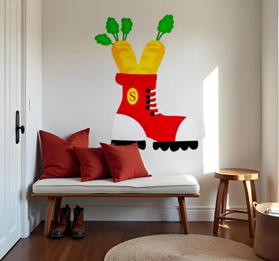 schoentje met wortel sinterklaas sticker