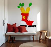 schoentje met wortel sinterklaas sticker
