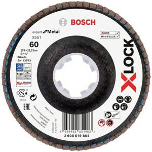 Bosch Accessories 2608619804 X551 Lamellenschijf Diameter 125 mm Boordiameter 22.23 mm 1 stuk(s)