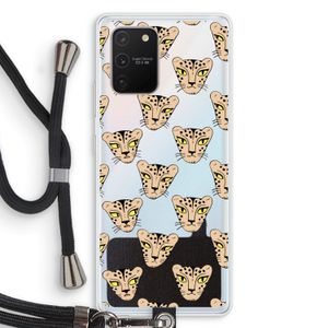 Tijger: Samsung Galaxy S10 Lite Transparant Hoesje met koord