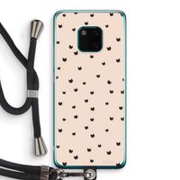 Kleine kattenkopjes: Huawei Mate 20 Pro Transparant Hoesje met koord