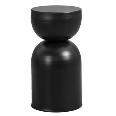 Bijzettafel Noir - zwart - 48xØ25 cm - Leen Bakker