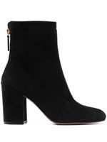 Gianvito Rossi bottines Bellamy 75 mm en daim - Noir