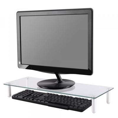 Neomounts nsmonitor10 lcd/crt monitor standard/lifter, 25 kg max, transparant modern desi