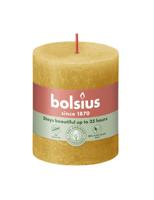 Bolsius kaars rustiek 7x8 cm honeycomb yellow