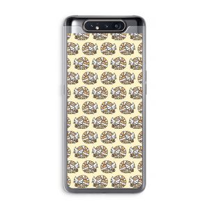 Slapende poes: Samsung Galaxy A80 Transparant Hoesje