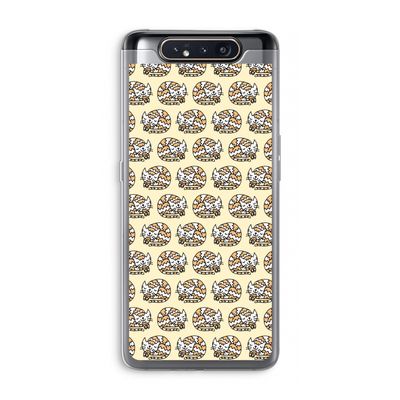 Slapende poes: Samsung Galaxy A80 Transparant Hoesje