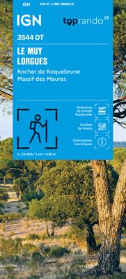Wandelkaart 3544OT Le Muy / Lorgues | IGN - Institut Géographique National