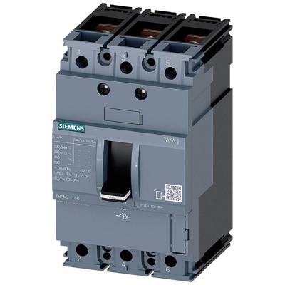 Siemens 3VA1163-5ED32-0AA0 Vermogensschakelaar 1 stuk(s) Instelbereik (stroomsterkte): 63 - 63 A Schakelspanning (max.): 690 V/AC (b x h x d) 76.2 x 130 x 70 mm