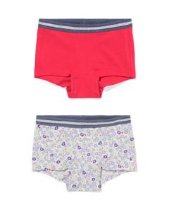 HEMA Kinderboxers Bloem - 2 Stuks Roze (roze)