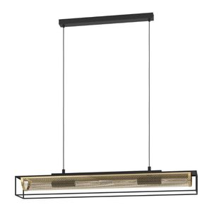 Eglo Landelijke hanglamp Nohales zwart met goud 43788