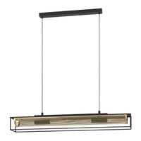 Eglo Landelijke hanglamp Nohales zwart met goud 43788