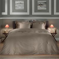 Dekbedovertrek Punto Katoen Satijn Taupe LitsJumeaux (240x220 Cm) Taupe Katoen Satijn Stippen Heckett Lane - Overtrek - 240x220 Cm (Lits-Jumeaux) - Dekbed-Discounter.nl