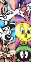 Looney Tunes strandlaken Squares 70 x 140 cm - thumbnail