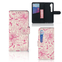 Xiaomi Mi Note 10 Pro Hoesje Pink Flowers - thumbnail