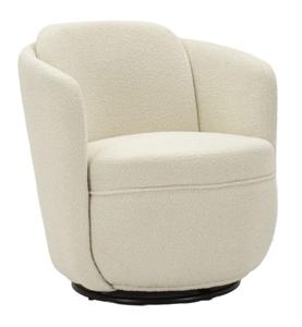 TORINO CRÈME DRAAIFAUTEUIL CM 70X72X75 (ZITHOOGTE CM 44,5)
