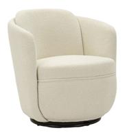 TORINO CRÈME DRAAIFAUTEUIL CM 70X72X75 (ZITHOOGTE CM 44,5)