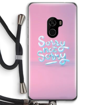 Sorry not sorry: Xiaomi Mi Mix 2 Transparant Hoesje met koord