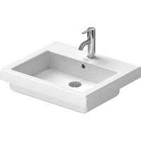 Duravit Vero inbouwwastafel 55x46.5cm met kraangat en overloop met wondergliss wit 03155500001