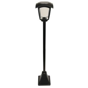 Luxform Tuinlamp Minnesota solar LED slim hybride zwart