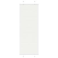 VidaXL Plissé rolgordijn 80x200 cm stofbreedte 79,4 cm polyester wit