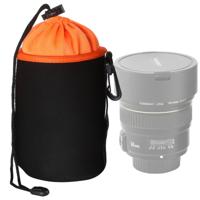 SLR camera lens Bag micro enkele lens Bag lens Inner gal tas waterdichte beschermhoes plus fluwelen verdikking diameter: 10cm hoogte: 14cm (oranje)