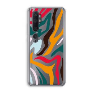 Colored Zebra: Xiaomi Mi Note 10 Pro Transparant Hoesje
