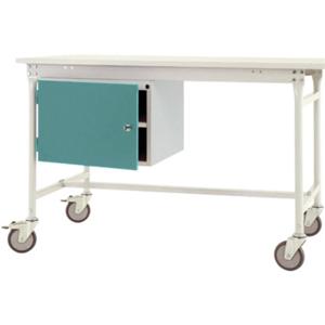 Manuflex ZB4733.5021 Behuizing onderbouw mobiel, gebruiksh 1 deur en legborden mm met waterblauw RAL 5021. Voor tafel diepte 800 mm