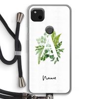 Green Brush: Pixel 4a Transparant Hoesje met koord