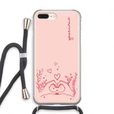 Love is in the air: iPhone 7 PLUS Transparant Hoesje met koord