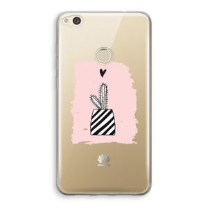 Zwart-wit cactus: Huawei Ascend P8 Lite (2017) Transparant Hoesje