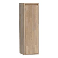 Brauer Adore - Hoge Kast - 120 cm - 1 Deur - Greeploos - Rechtsdraaiend - Vingerlas Eiken Grijs